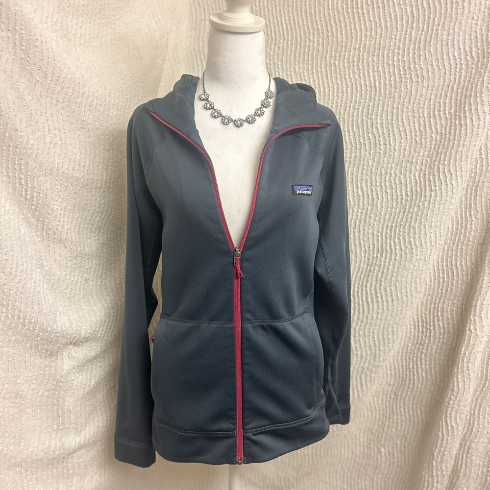Patagonia Women’s Crosstrek Hoody Large Gray Fleece Jacket Polartec Stretch